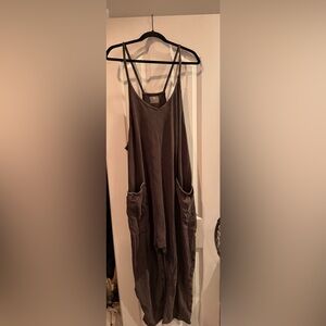 FP Movement by Free People Charcoal Jumpsuit